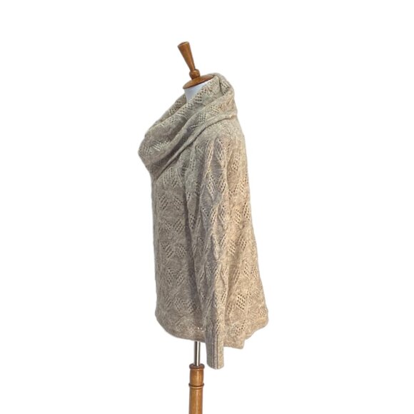 Royal Robbins Sierra Pullover Sweater Beige Size XL Cowl Neck Neutral Cozy Boho - Picture 10 of 12